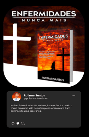 Foco na Solução Definitiva O livro Enfermidades Nunca Mais, de Rutimar Santos, é a solução definitiva para quem busca a cura interior e a saúde plena. Descubra como combater as enfermidades e transformar sua vida com princípios que te guiarão para um bem-estar duradouro.